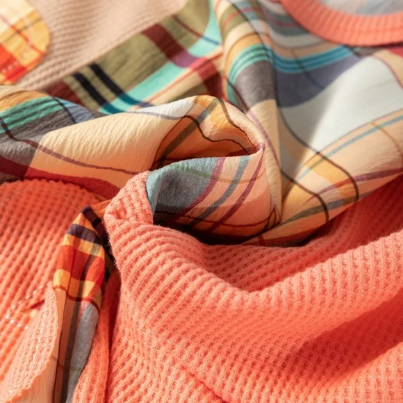 Colorful Patchwork Women's Sweater NIB - Picture 5 of 8